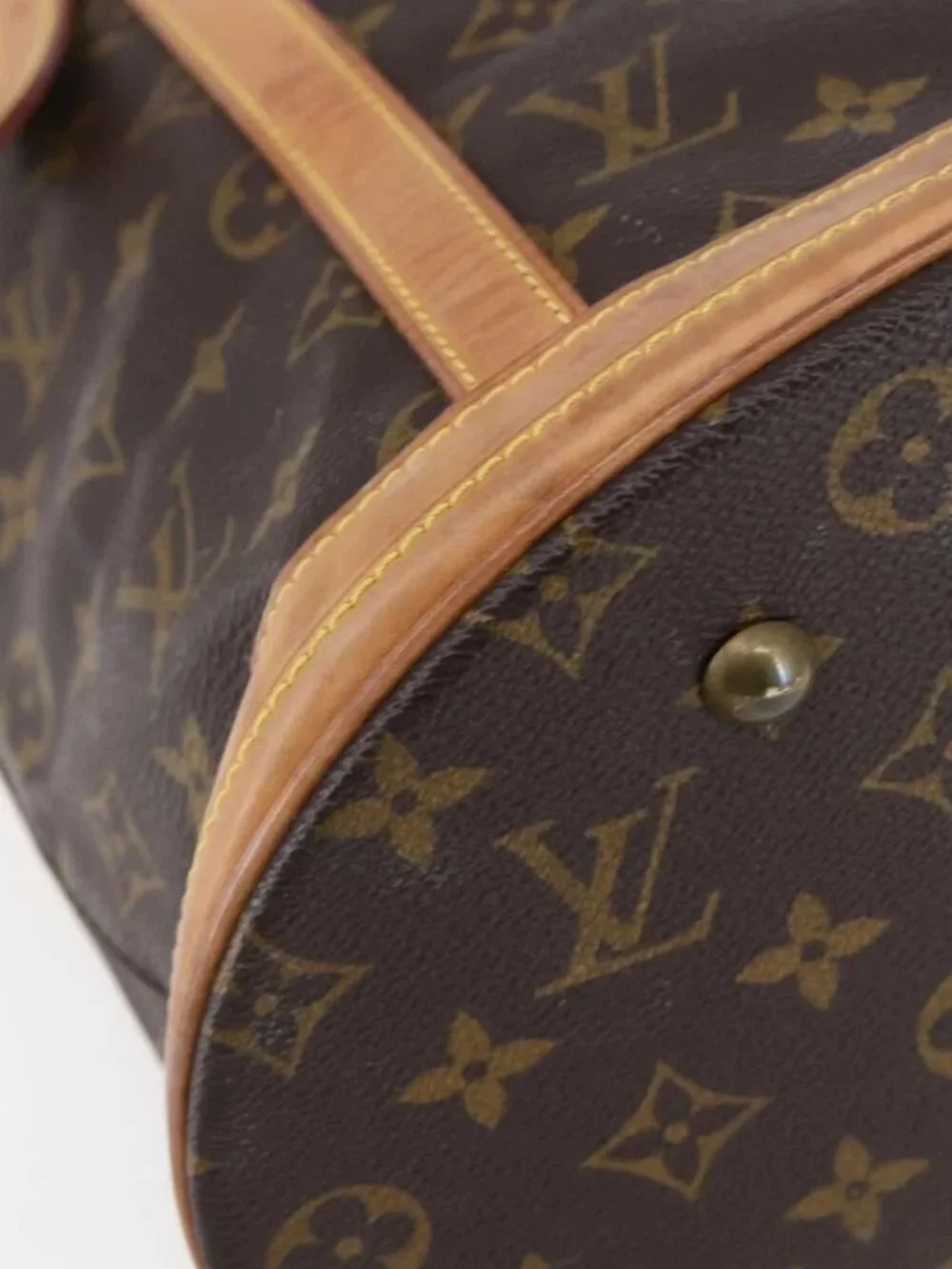 LOUIS VUITTON Monogram Bucket GM Shoulder Bag M42236 LV Auth 153920